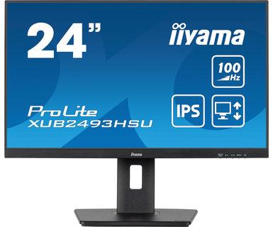 LCD Monitor|IIYAMA|23.8"|Business|Panel IPS|1920x1080|16:9|100Hz|Matte|1 ms|Speakers|Swivel|Pivot|Height adjustable|Tilt|XUB2493HSU-B6