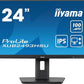 LCD Monitor|IIYAMA|23.8"|Business|Panel IPS|1920x1080|16:9|100Hz|Matte|1 ms|Speakers|Swivel|Pivot|Height adjustable|Tilt|XUB2493HSU-B6