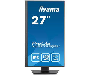 LCD Monitor|IIYAMA|27"|Business|Panel IPS|2560x1440|16:9|100Hz|Matte|1 ms|Speakers|Swivel|Pivot|Height adjustable|Tilt|Colour Black|XUB2793QSU-B6