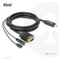 CABLE HDMI TO VGA 2M/M/M CAC-1712 CLUB3D