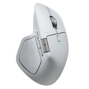 Logitech MX Master 4 for MAC Wireless Mouse RF Wireless + Bluetooth, 8000 DPI, White Silver