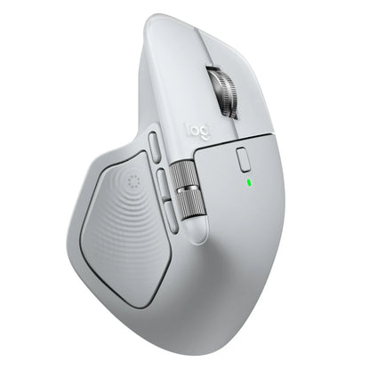 Logitech MX Master 4 for MAC Wireless Mouse RF Wireless + Bluetooth, 8000 DPI, White Silver