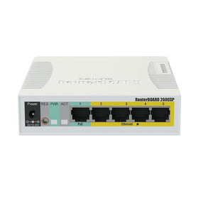 Switch|MIKROTIK|CSS106-1G-4P-1S|5x10Base-T / 100Base-TX / 1000Base-T|1xSFP|CSS106-1G-4P-1S