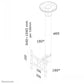 NEWSTAR FLAT SCREEN CEILING MOUNT (HEIGHT: 64-105 CM) 10-40" BLACK