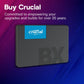 SSD|CRUCIAL|BX500|4TB|SATA 3.0|Write speed 500 MBytes/sec|Read speed 540 MBytes/sec|2,5"|TBW 1000 TB|CT4000BX500SSD1