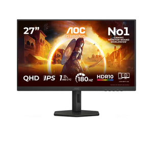 AOC G4 Q27G4XF, 68.6 cm (27"), 2560 x 1440 pixels, Quad HD, LED, 1 ms, Black, Grey