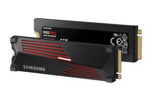 SSD|SAMSUNG|990 PRO with Heatsink|4TB|M.2|PCIe Gen4|NVMe|TLC|Write speed 6900 MBytes/sec|Read speed 7450 MBytes/sec|TBW 2400 TB|MTBF 1500000 hours|MZ-V9P4T0CW