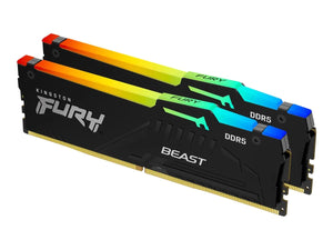 Kingston Fury Beast 16GB DDR5, 6000 MHz, CL36, 288-Pin, DIMM Kit (8GB x 2) | Kingston | Fury Beast | 16 GB | DDR5 | 6000 MHz