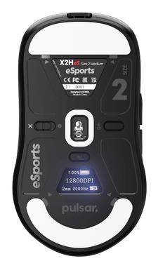 MOUSE USB OPTICAL WRL X2H/MEDIUM BLACK PX2HES21 PULSAR