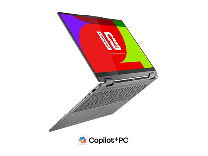 Lenovo Yoga 7 2-in-1 14ILL10 | Luna Grey | 14 " | OLED | Touchscreen | WUXGA | 1920 x 1200 pixels | Intel Core Ultra 7 | 256V | 16 GB | Soldered LPDDR5x | Solid-state drive capacity 512 GB | Intel Arc Graphics 140V | Windows 11 Home | 802.11be | Blue...