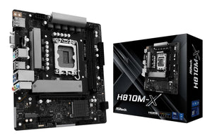 Mainboard|ASROCK|Intel H810|LGA1851|Micro-ATX|Memory DDR5|Memory slots 2|H810M-X