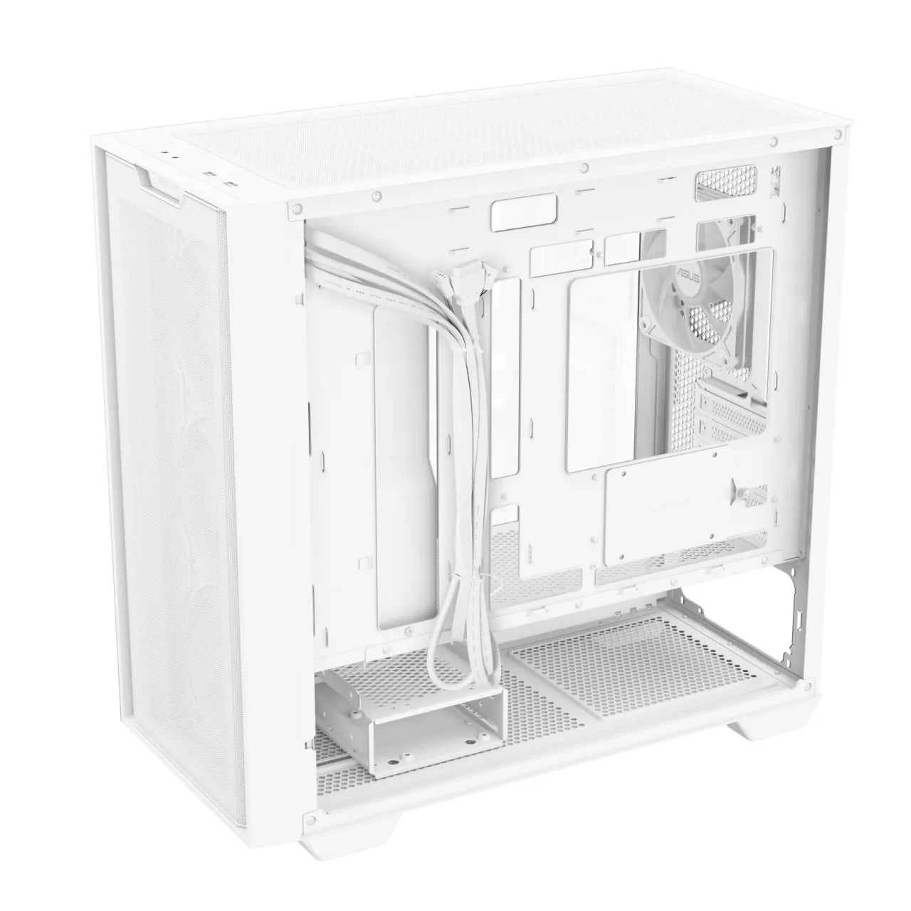 Case|ASUS|A21 PLUS|MidiTower|Case product features Transparent panel|Not included|MicroATX|MiniITX|Colour White|A21PLUSTGARGBWHITE
