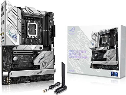 Mainboard|ASUS|Intel B760 Express|LGA1700|ATX|Memory DDR5|Memory slots 4|2xPCI-Express 3.0 1x|1xPCI-Express 3.0 16x|1xPCI-Express 5.0 16x|3xM.2|1xHDMI|1xDisplayPort|4xUSB 2.0|3xUSB 3.2|2xUSB-C|1xRJ45|5xAudio port|STRIXB760-AGAMINGWIFI