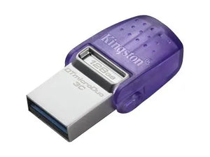 Kingston | DataTraveler | DT Micro Duo 3C | 128 GB | USB Type-C and Type-A | Purple
