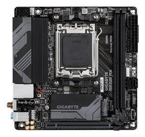 Mainboard|GIGABYTE|AMD B650|Socket AM5|mini ITX|RAM DDR5-SDRAM|2xSlots|Wi-Fi Yes|Bluetooth Yes|1xNumber of M.2 (M) slots|B650IAX1.2