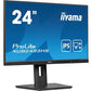 LCD Monitor|IIYAMA|23.8"|Business|Panel IPS|1920x1080|16:9|100Hz|Matte|0.5 ms|Speakers|Swivel|Pivot|Height adjustable|Tilt|Colour Black|XUB2493HS-B6