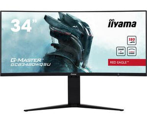 LCD Monitor|IIYAMA|34"|Gaming/Curved/21 : 9|Panel VA|3440x1440|21:9|180Hz|Matte|0.4 ms|Speakers|Height adjustable|Tilt|Colour Black|GCB3480WQSU-B1