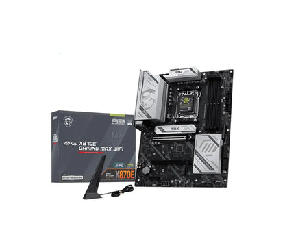 Mainboard|MSI|AMD X870E|Socket AM5|ATX|RAM DDR5-SDRAM|4xSlots|Wi-Fi Yes|Bluetooth Yes|3xNumber of M.2 (M) slots|MAGX870EGAMINGMAXWIFI