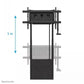NEOMOUNTS FLOOR-TO-WALL MOUNT 65-105" - MOTORISED - BLACK