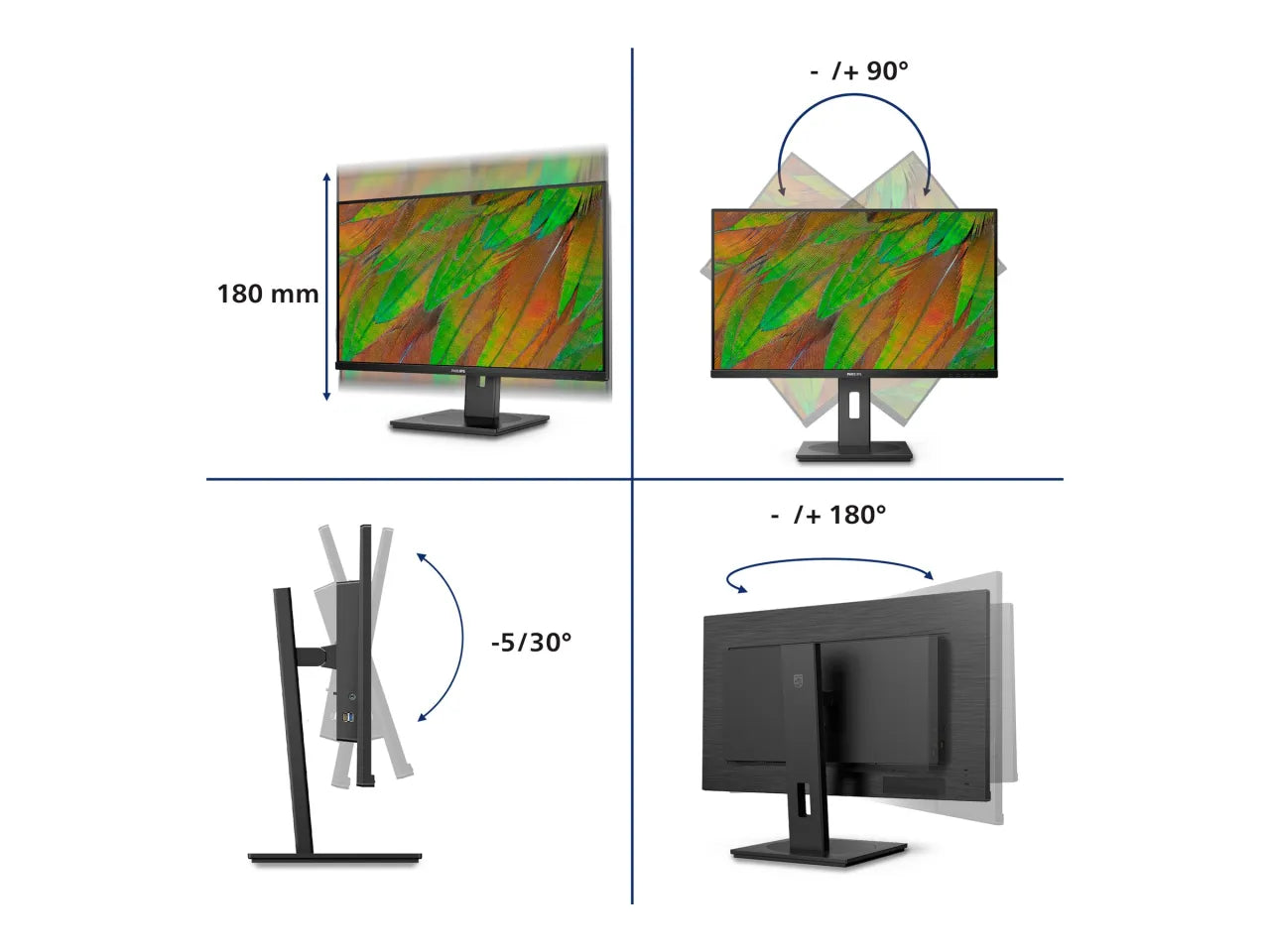 PHILIPS 32B1U3900/00 Monitor 31.5i UHD