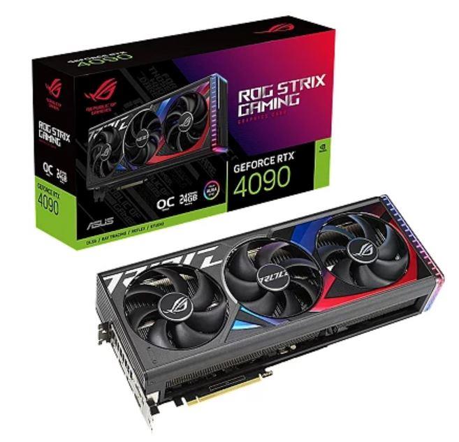 Graphics Card|ASUS|NVIDIA GeForce RTX 4090|24 GB|GDDR6X|PCIE 4.0 16x|2xHDMI|3xDisplayPort|ROG-STRIX-RTX4090O24G-GAM