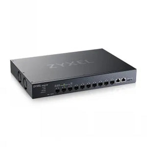 ZYXEL XS1935-12F, 10-PORT 10G L3 SMART MANAGED FIBER SWITCH, 2 MULTI-GIGABIT PORTS, HYBRID MODE, STANDALONE OR NEBULAFLEX CLOUD
