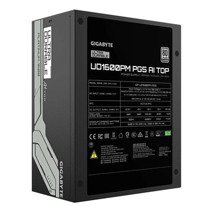 Power Supply|GIGABYTE|GP-UD1600PM PG5|1600 Watts|Efficiency 80 PLUS PLATINIUM|PFC Active|GP-UD1600PMPG5