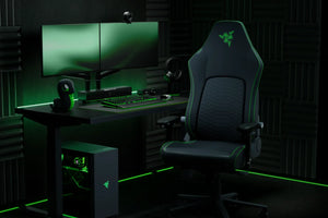 Razer Ergonomic Gaming Chair with Breathable Comfort | Iskur V2 NewGen | Black/Green