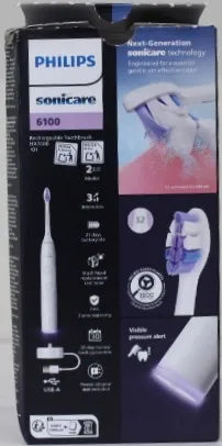 SALE OUT. Philips HX7119/02 Sonicare Series 6100 Electric Toothbrush, White | Philips Electric Toothbrush | HX7119/02 Sonicare Series 6100 | Warranty 24 month(s) | Rechargeable | For adults | Number of brush heads included 1 | Number of teeth brushin...