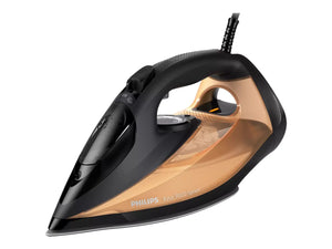 Philips DST7040/80 7000 series | Steam Iron | 2800 W | Water tank capacity 300 ml | Continuous steam 50 g/min | Steam boost performance 250 g/min | Black/Gold
