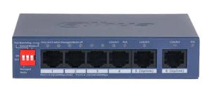 Switch|DAHUA|CS4006-4ET2GT-36|Switch type Managed|Switch layer L2|Form factor Desktop/Wall-Mounting|6xRJ-45 ports|RJ-45 Ports Type Gigabit Ethernet (10/100/1000)|4xFast Ethernet (copper) ports quantity|2xGigabit Ethernet (copper) ports quantity|Power...