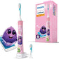 Philips | Electric toothbrush | HX6352/42 | Rechargeable | For kids | Number of brush heads included 2 | Number of teeth brushing modes 2 | Sonic technology | Pink