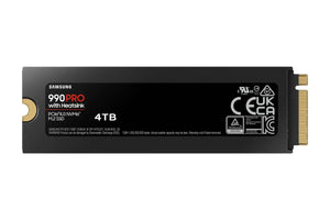 SSD|SAMSUNG|990 PRO with Heatsink|4TB|M.2|PCIe Gen4|NVMe|TLC|Write speed 6900 MBytes/sec|Read speed 7450 MBytes/sec|2.3mm|TBW 1200 TB|MTBF 1500000 hours|MZ-V9P4T0GW