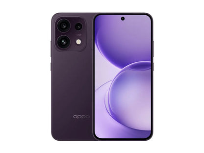 OPPO Reno16 F 5G (CPH2859) | Purple Black | 6.57 " | AMOLED | 2372 x 1080 pixels | Mediatek | Dimensity 7300 Energy | Internal RAM 8 GB | 256 GB | Dual SIM | 5G | Main camera resolution 50+50+8 MP | Secondary camera resolution 50 MP | Android | 16