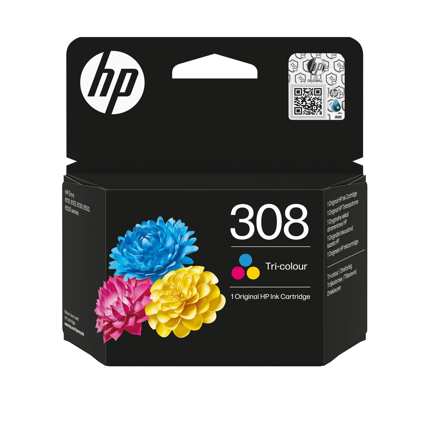 HP original ink 7FP20UE, HP 308, Tri-colour, 120p