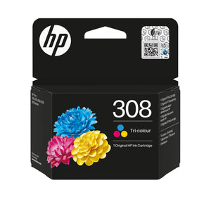 HP original ink 7FP20UE, HP 308, Tri-colour, 120p