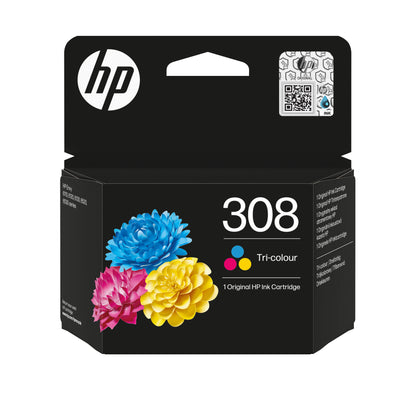 HP original ink 7FP20UE, HP 308, Tri-colour, 120p