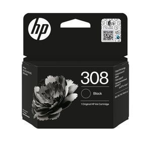 HP original ink 7FP21UE, HP 308, black, 160p