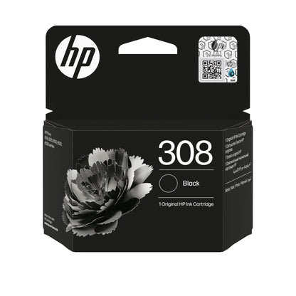 HP original ink 7FP21UE, HP 308, black, 160p