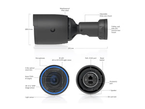 UBIQUITI UVC-G6-PRO-BULLET-B 4K POE