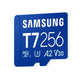 Samsung MicroSD card | T7 | 256 GB | microSDXC | Flash memory class U3, V30, A2