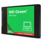 SSD|WESTERN DIGITAL|Green|250GB|3D NAND|Read speed 545 MBytes/sec|2,5"|MTBF 2000000 hours|WDS250G5G0A