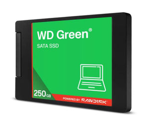 SSD|WESTERN DIGITAL|Green|250GB|3D NAND|Read speed 545 MBytes/sec|2,5"|MTBF 2000000 hours|WDS250G5G0A