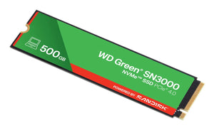 SSD|SANDISK|150xTBW rating|MTBF 1.75 h|NVMe Yes|PCI Express 4.0|M.2|500 GB|POWERED BY SANDISK|Green|WDS500G4G0E