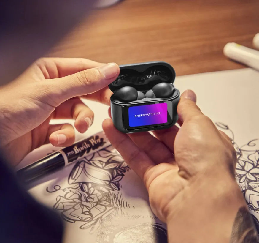 Energy Sistem True Wireless Earphones | Icon Series | Built-in microphone | Bluetooth | ANC | Graphite