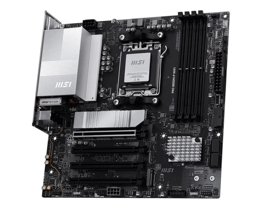 Mainboard|MSI|AMD B850|SAM5|Micro-ATX|Memory DDR5|Memory slots 4|PROB850M-PWIFI