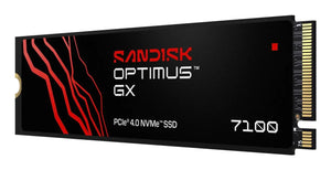 SSD|SANDISK|600xTBW rating|MTBF 1750000 h|Read speed 7250 MB/s|Write speed 6900 MB/s|NVMe Yes|PCI Express 4.0|M.2|1000 GB|SDSP71100TAN-000E0