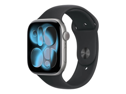 Apple Watch Series 11 GPS | Smart watch | GPS (satellite) | Always-On Retina | Waterproof | Space Grey