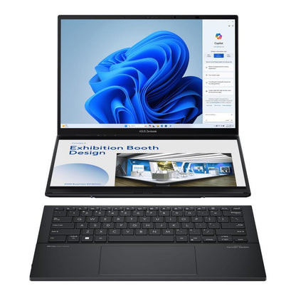 Notebook|ASUS|ZenBook Series|DUO|UX8406MA-PZ103W|CPU  Core Ultra|u9-185H|2300 MHz|14"|Touchscreen|2880x1800|RAM 32GB|LPDDR5x|SSD 1TB|Intel Arc Graphics|Integrated|Windows 11 Home|Grey|1.65 kg|90NB12U1-M00HS0