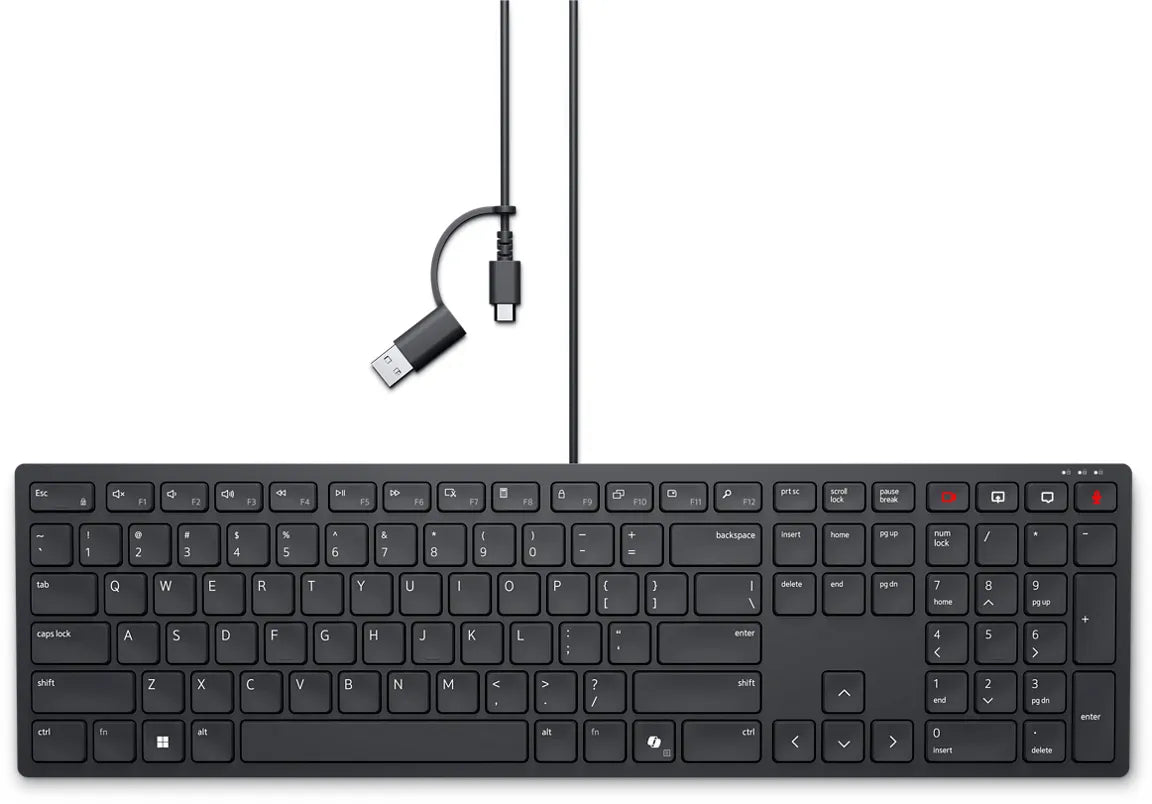 Dell Pro Wired Collaboration Keyboard - KB525C - Russian (QWERTY)